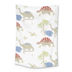 Dinosaur Art Pattern Small Tapestry by BangZart