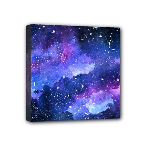 Galaxy Mini Canvas 4  X 4  by Kathrinlegg