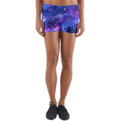 Galaxy Yoga Shorts by Kathrinlegg