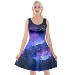 Galaxy Reversible Velvet Sleeveless Dress