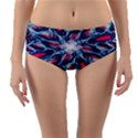 Creative Abstract Reversible Mid-Waist Bikini Bottoms View3