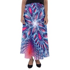 Creative Abstract Flared Maxi Skirt by BangZart