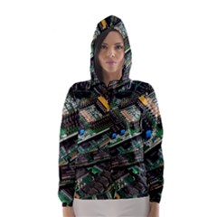 Computer Ram Tech Hooded Wind Breaker (women) by BangZart