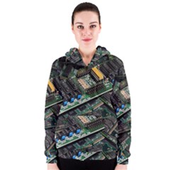 Computer Ram Tech Women s Zipper Hoodie by BangZart