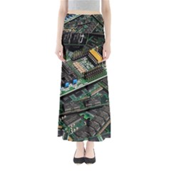 Computer Ram Tech Full Length Maxi Skirt by BangZart