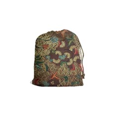 Colorful The Beautiful Of Art Indonesian Batik Pattern Drawstring Pouches (small)  by BangZart