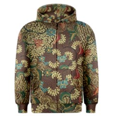 Colorful The Beautiful Of Art Indonesian Batik Pattern Men s Zipper Hoodie by BangZart