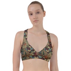 Colorful The Beautiful Of Art Indonesian Batik Pattern Sweetheart Sports Bra by BangZart