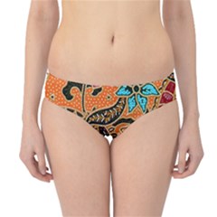 Colorful The Beautiful Of Art Indonesian Batik Pattern(1) Hipster Bikini Bottoms by BangZart