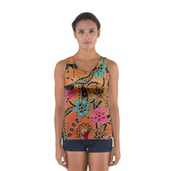 Colorful The Beautiful Of Art Indonesian Batik Pattern(1) Sport Tank Top  by BangZart