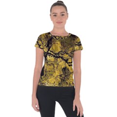 Colorful The Beautiful Of Traditional Art Indonesian Batik Pattern Short Sleeve Sports Top 