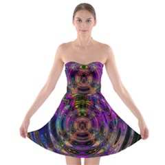 Color In The Round Strapless Bra Top Dress by BangZart