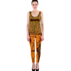 Circuit Board Pattern Onepiece Catsuit by BangZart