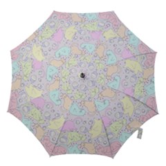 Cat Animal Pet Pattern Hook Handle Umbrellas (large) by BangZart