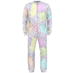 Cat Animal Pet Pattern Onepiece Jumpsuit (men)  by BangZart