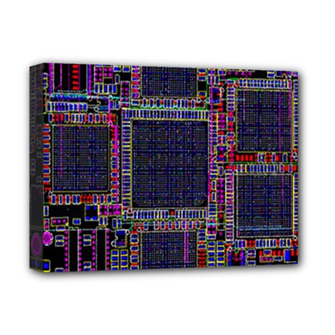 Cad Technology Circuit Board Layout Pattern Deluxe Canvas 16  X 12   by BangZart