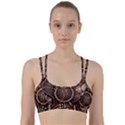 Brown Fractal Balls And Circles Line Them Up Sports Bra View1