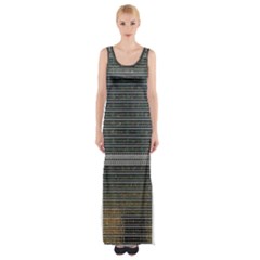 Building Pattern Maxi Thigh Split Dress