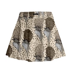 Bouffant Birds Mini Flare Skirt by BangZart