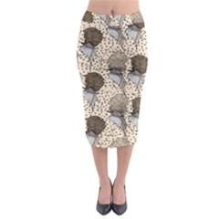 Bouffant Birds Midi Pencil Skirt by BangZart