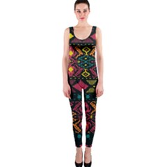 Bohemian Patterns Tribal Onepiece Catsuit by BangZart