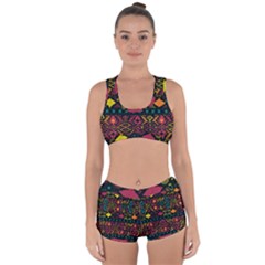 Bohemian Patterns Tribal Racerback Boyleg Bikini Set