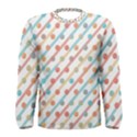 Simple Saturated Pattern Men s Long Sleeve Tee View1