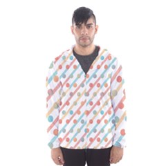 Simple Saturated Pattern Hooded Wind Breaker (men) by linceazul