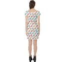 Simple Saturated Pattern Short Sleeve Skater Dress View2