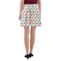 Simple Saturated Pattern A-Line Pocket Skirt View2