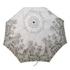 Shabby Chic Style Motivational Quote Folding Umbrellas by dflcprints