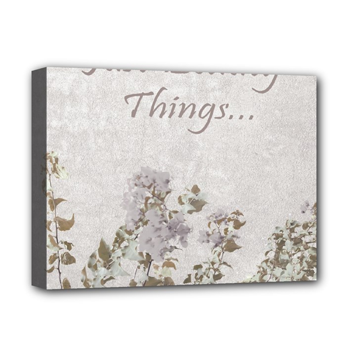 Shabby Chic Style Motivational Quote Deluxe Canvas 16  x 12  