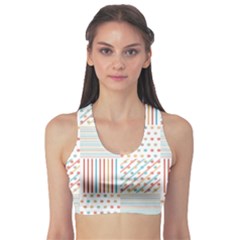 Simple Saturated Pattern Sports Bra by linceazul