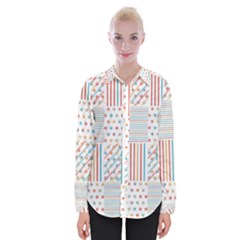 Simple Saturated Pattern Womens Long Sleeve Shirt