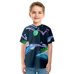 Gonzo s Vip Blue Member Kids  Sport Mesh Tee