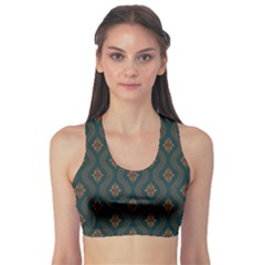 Ornamental Pattern Background Sports Bra by TastefulDesigns