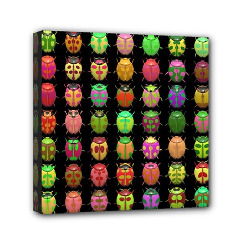 Beetles Insects Bugs Mini Canvas 6  X 6  by BangZart