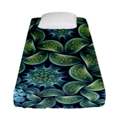 Blue Lotus Fitted Sheet (single Size) by BangZart