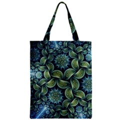 Blue Lotus Zipper Classic Tote Bag by BangZart