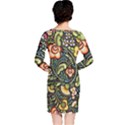 Bohemia Floral Pattern Long Sleeve Nightdress View2