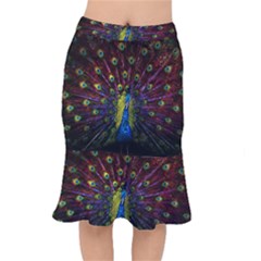 Beautiful Peacock Feather Mermaid Skirt by BangZart