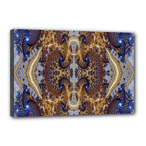 Baroque Fractal Pattern Canvas 18  X 12  by BangZart