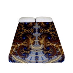 Baroque Fractal Pattern Fitted Sheet (full/ Double Size) by BangZart