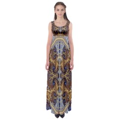 Baroque Fractal Pattern Empire Waist Maxi Dress by BangZart