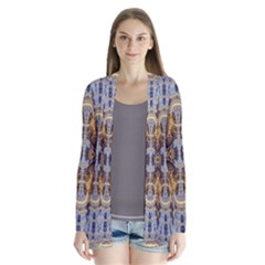 Baroque Fractal Pattern Drape Collar Cardigan by BangZart