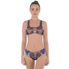 Baroque Fractal Pattern Criss Cross Bikini Set