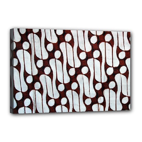 Batik Art Patterns Canvas 18  X 12  by BangZart