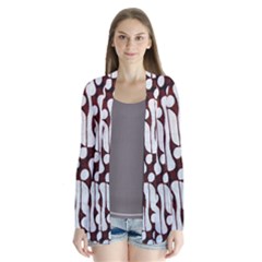 Batik Art Patterns Drape Collar Cardigan by BangZart