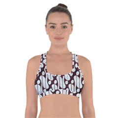 Batik Art Patterns Cross Back Sports Bra