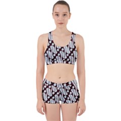 Batik Art Patterns Work It Out Sports Bra Set